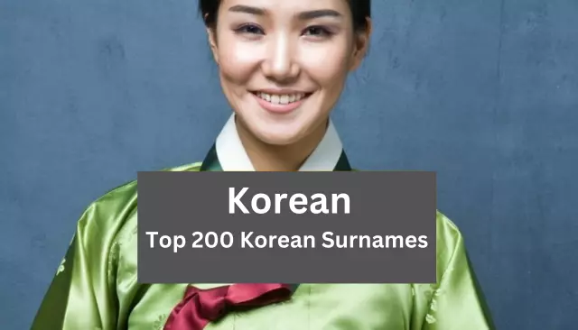 Top 200 Korean Surnames