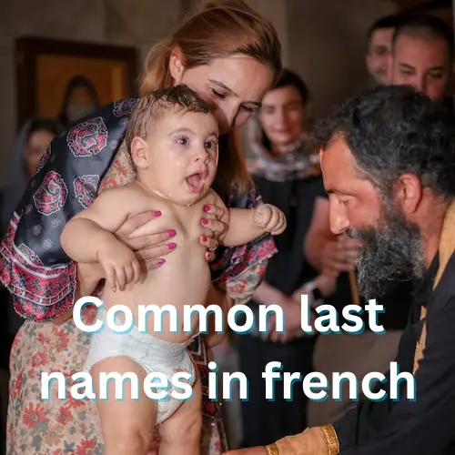 Common last names in french