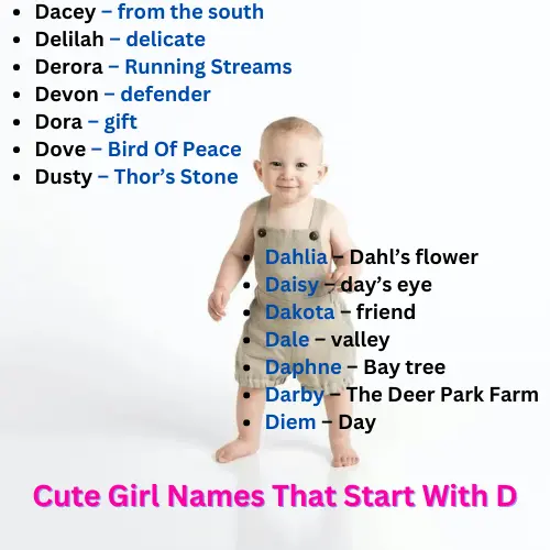 Cute Girl Names That Start With D – Unique Last Name